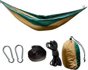 Portable Hammock,for Two Camping Hammock,with Carrying Bag Parachute Breathable Beach Swing Bed for Indoor and Outdoor A 300x200cm