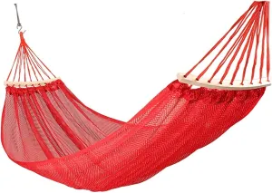 Portable Hammocks Hanging Camping Hammock Breathable Casual Mesh Lightweight Nylon Camping for Indoor Outdoor Travel Hiking Beach Hammock for Outdoor(Red)