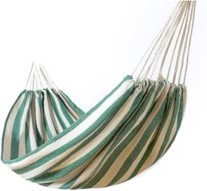 Portable Hammocks Recreation Hammock Outdoor Leisure Double Thick Canvas Indoor College Dormitory Camping Swing Chair for Hikers Hammock for Outdoor (Color : Green, Size : 200 * 100cm)
