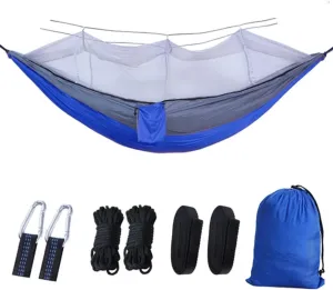Portable Outdoor Camping Leisure Double Mosquito Net Hammocks Garden Travel Tourist Nature Hike Sleeping Hanging Hammock Swing
