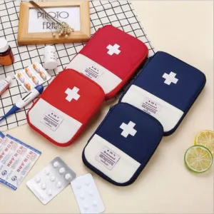 Portable Travel Outdoor First Aid Kit - Mini Medicine Bag for Camping and Household