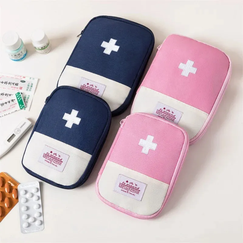 Portable Travel Outdoor First Aid Kit - Mini Medicine Bag for Camping and Household