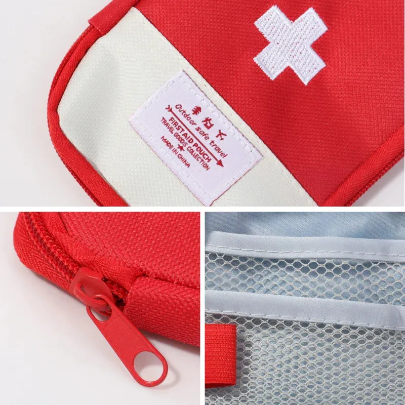 Portable Travel Outdoor First Aid Kit - Mini Medicine Bag for Camping and Household