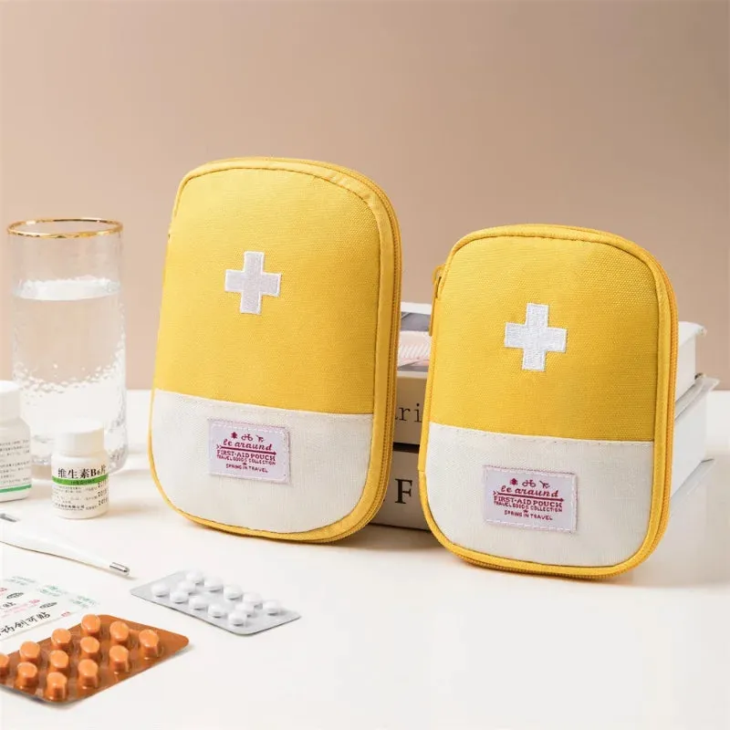 Portable Travel Outdoor First Aid Kit - Mini Medicine Bag for Camping and Household
