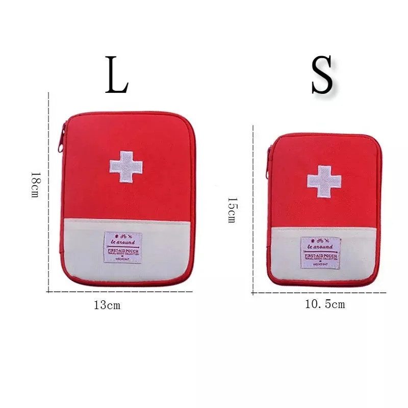 Portable Travel Outdoor First Aid Kit - Mini Medicine Bag for Camping and Household