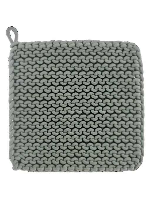 Pot Holder Crochet 8"  Bronze , White, Green, Light Green CB185974