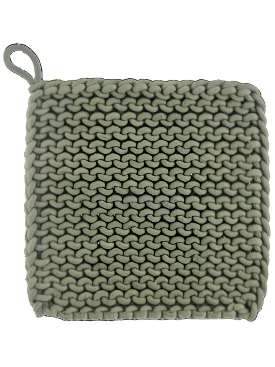Pot Holder Crochet 8"  Bronze , White, Green, Light Green CB185974
