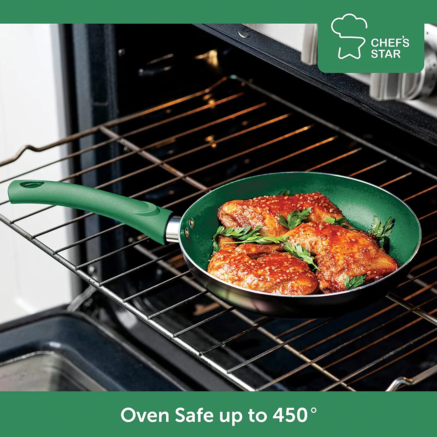 Pots And Pans Set Kitchen Cookware Sets Nonstick Aluminum 11 Pieces Green