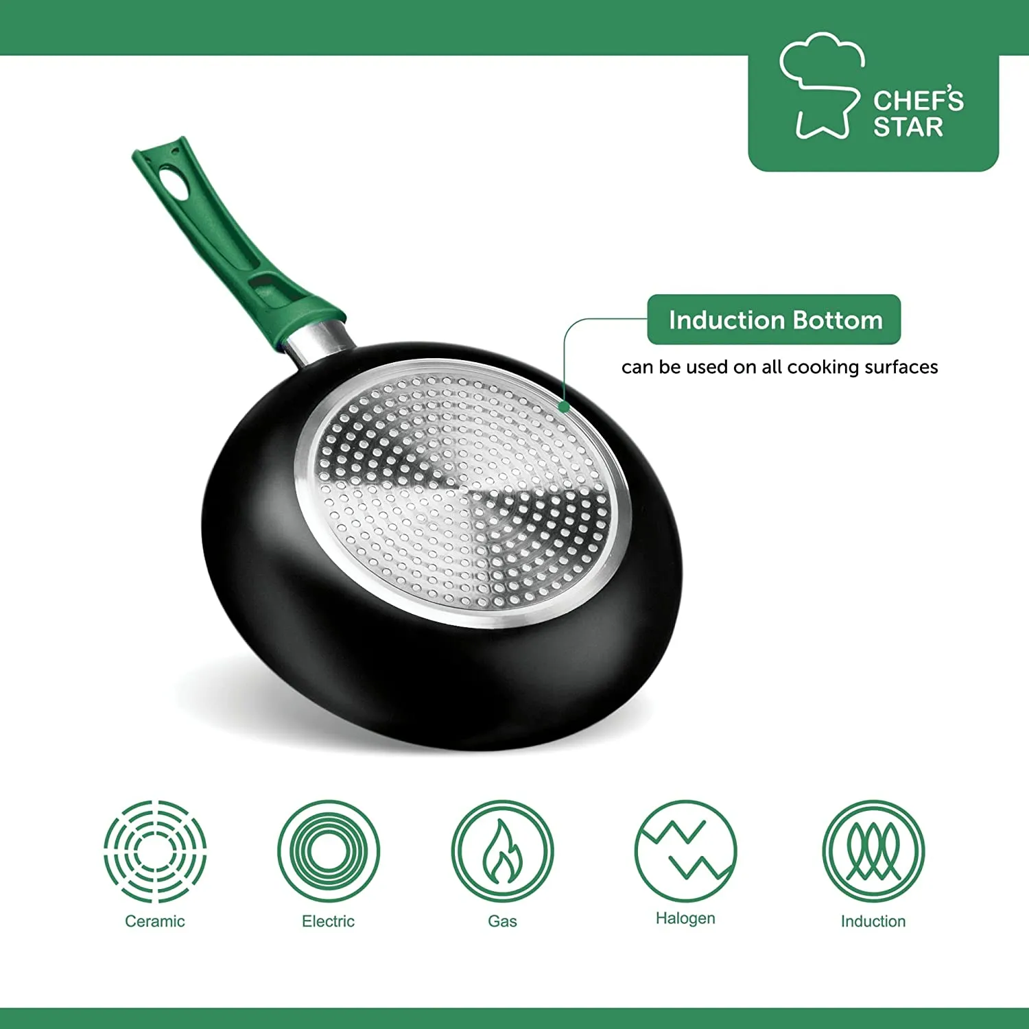 Pots And Pans Set Kitchen Cookware Sets Nonstick Aluminum 11 Pieces Green