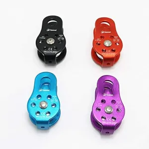 Power tranmistion Outdoor Climbing Pulleys Single Fixed Pulley Caving Exploration Tools Cross Rescue Equipment - (Bore Diameter: Purple)