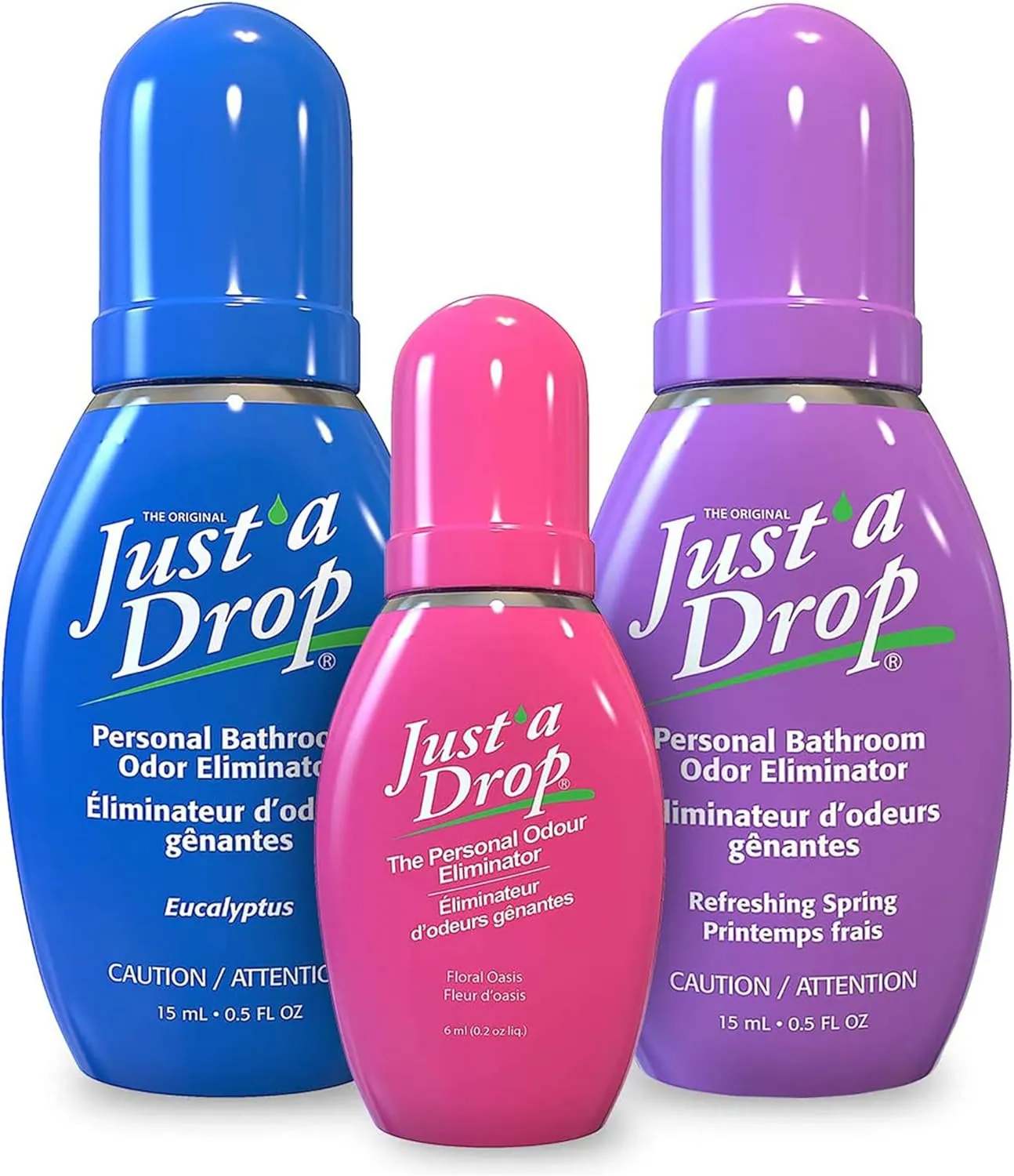 Prelam Just a Drop Odor Eliminator - Long-Lasting and Eco-Friendly Formula - Leaves Bathroom Smelling Clean and Fresh - Fits into Your Pocket or Purse - Easy To Use - Eucalyptus - 0.5 oz Drops