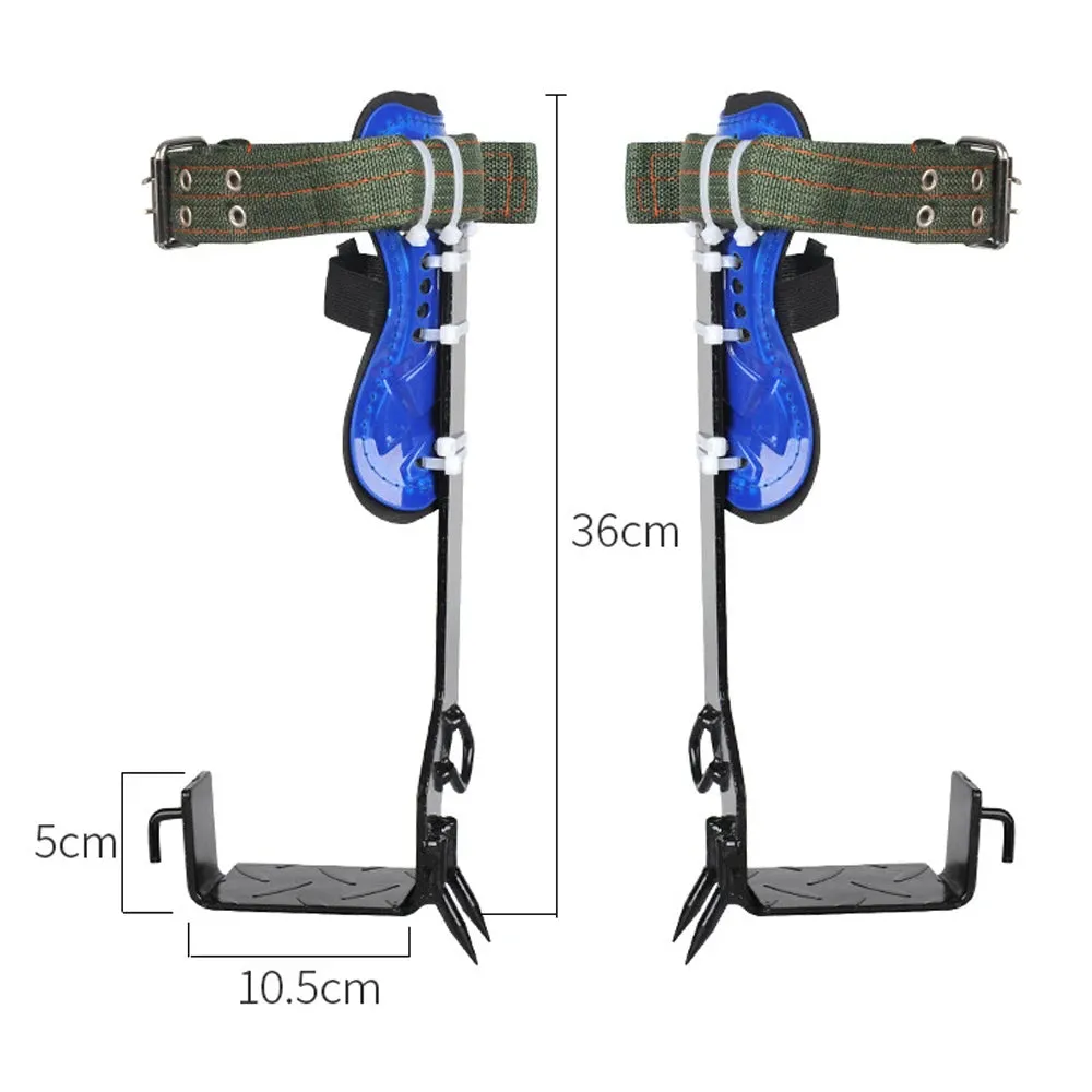 Professional Tree Climbing Kit - Steel Spikes, Safety Harness & Rope Set (100kg Capacity)