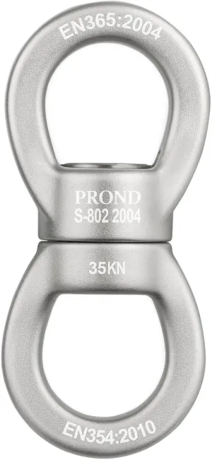 PROND Swing Swivel 35kN Safest Rotational Device, Swing Spinner, Carabiner Swivel, Climbing Rope Swivels for Children’s Web Tree Swing Setting, Aerial Dance, Hanging Hammock