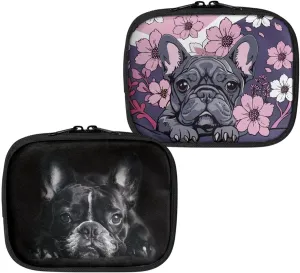 Pug Dog Pattern Small First Aid Kit Bag Empty,First Aid Bag Pouch Bag for Home Office Car Businesses Camping Multi-function Emergency Kit Medicine Storage Bag