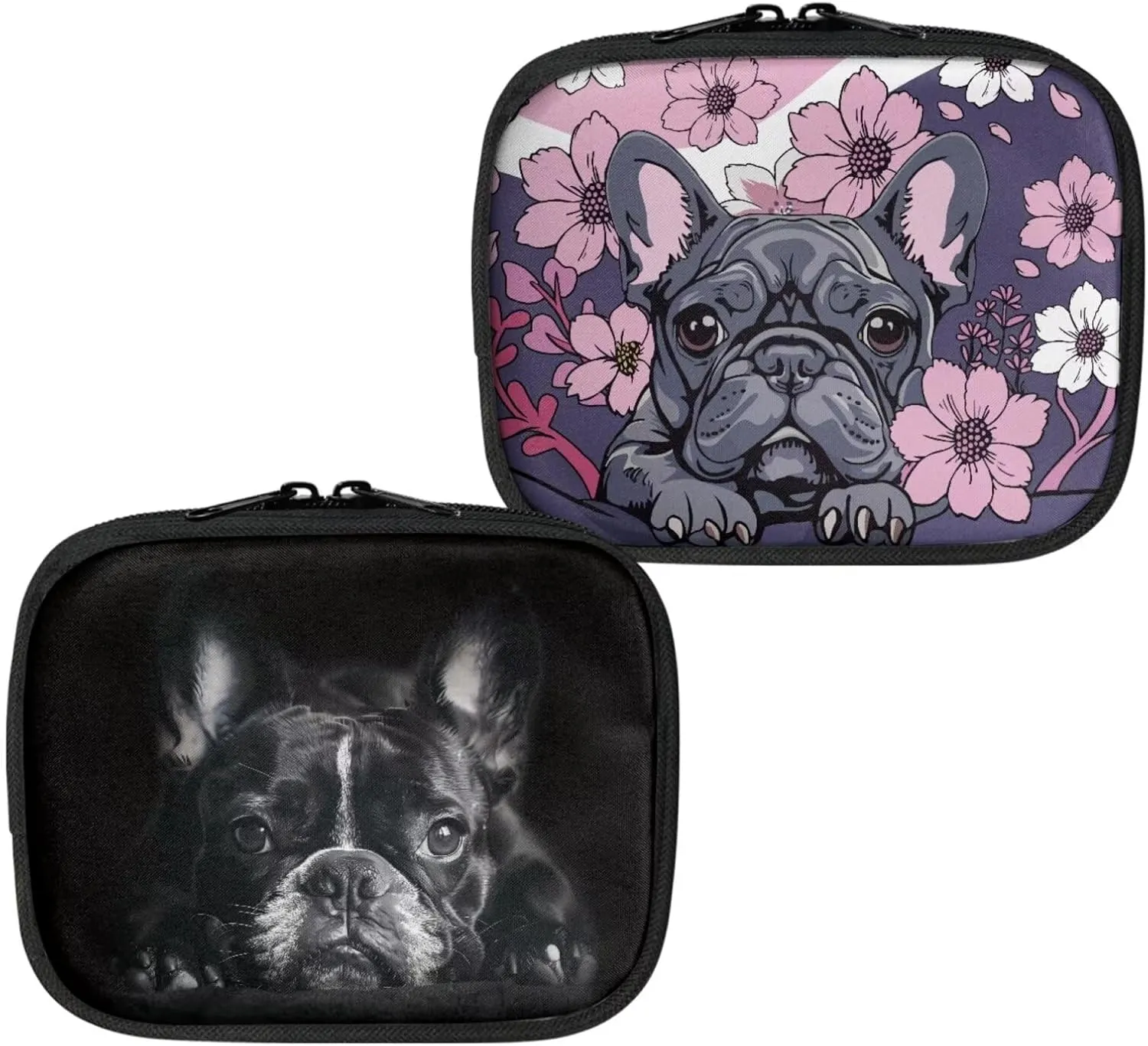Pug Dog Pattern Small First Aid Kit Bag Empty,First Aid Bag Pouch Bag for Home Office Car Businesses Camping Multi-function Emergency Kit Medicine Storage Bag