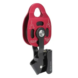 Pulley Wheel, Pulley Climbing Single Wheel, 4KN Aluminium Heavy Duty Single Rope Pulley Block for Rope Climbing