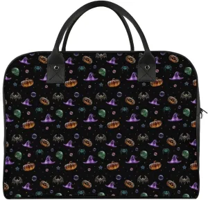 Pumpkin Pattern Women's Shoulder Bag Cross-Body Handbag Lightweight Weekend Travel Carry-On Gym Bag