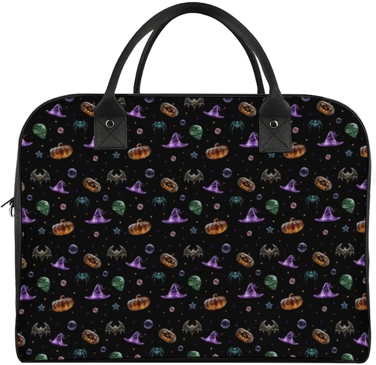 Pumpkin Pattern Women's Shoulder Bag Cross-Body Handbag Lightweight Weekend Travel Carry-On Gym Bag