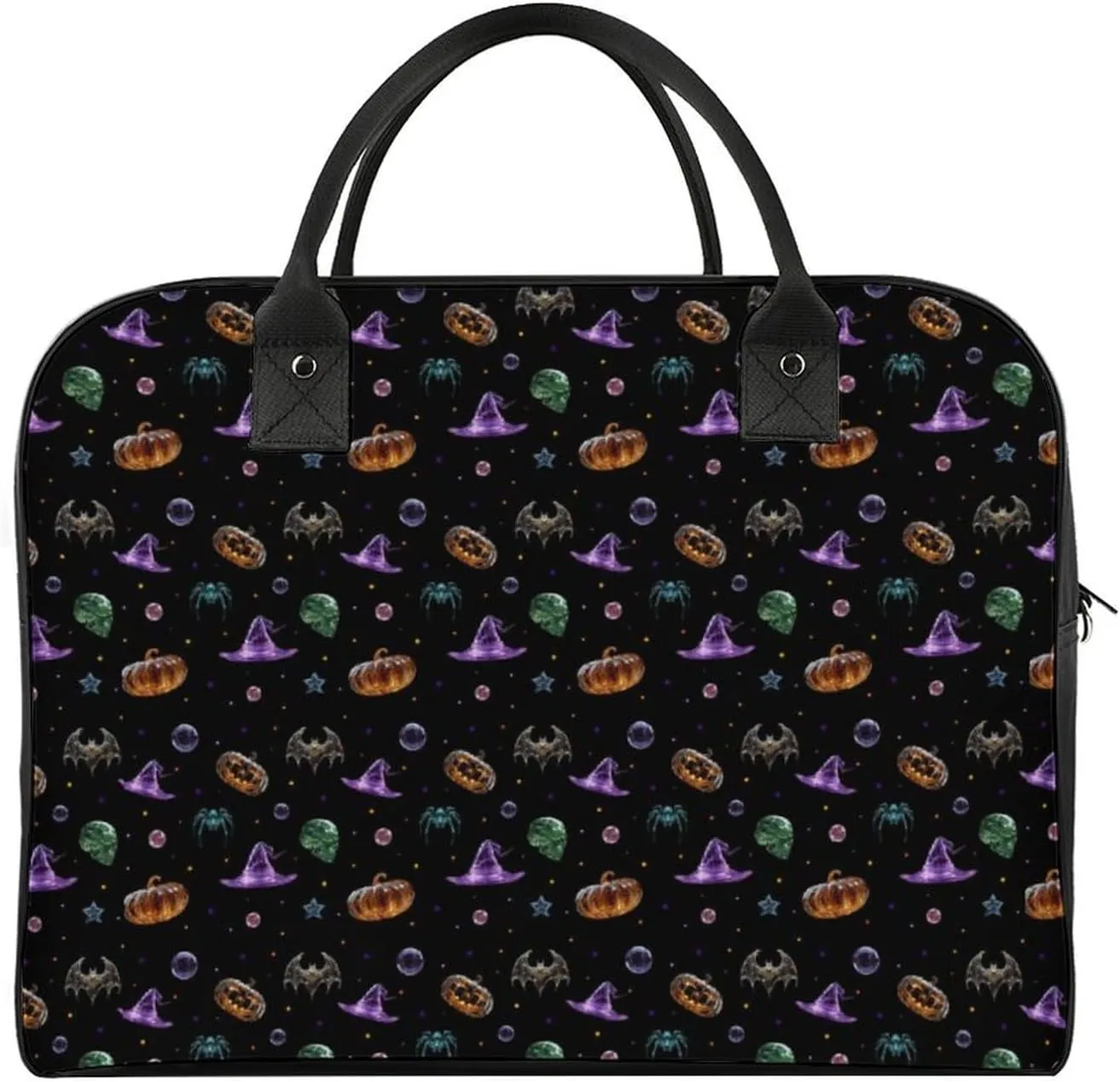 Pumpkin Pattern Women's Shoulder Bag Cross-Body Handbag Lightweight Weekend Travel Carry-On Gym Bag