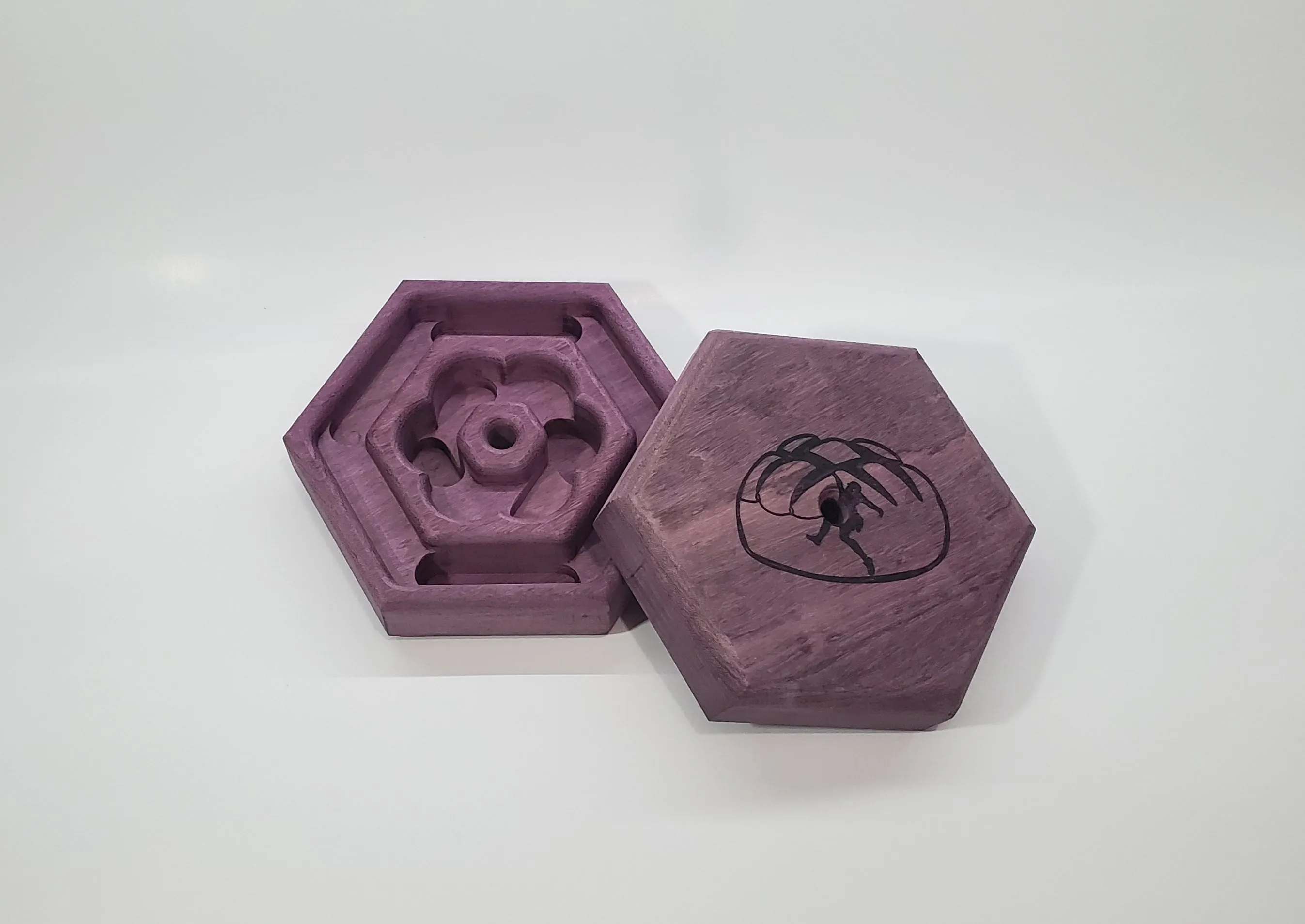 Purple Heart Pretzel Hangboard (Pair)