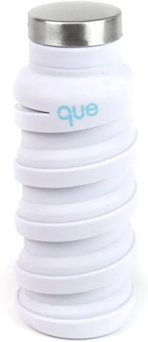 que Bottle - Fashionable & Collapsible 12oz Water Bottle (Glacier White)