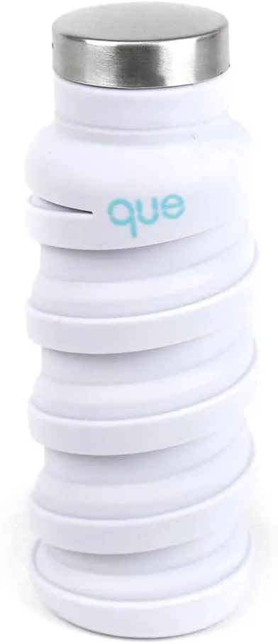 que Bottle - Fashionable & Collapsible 12oz Water Bottle (Glacier White)