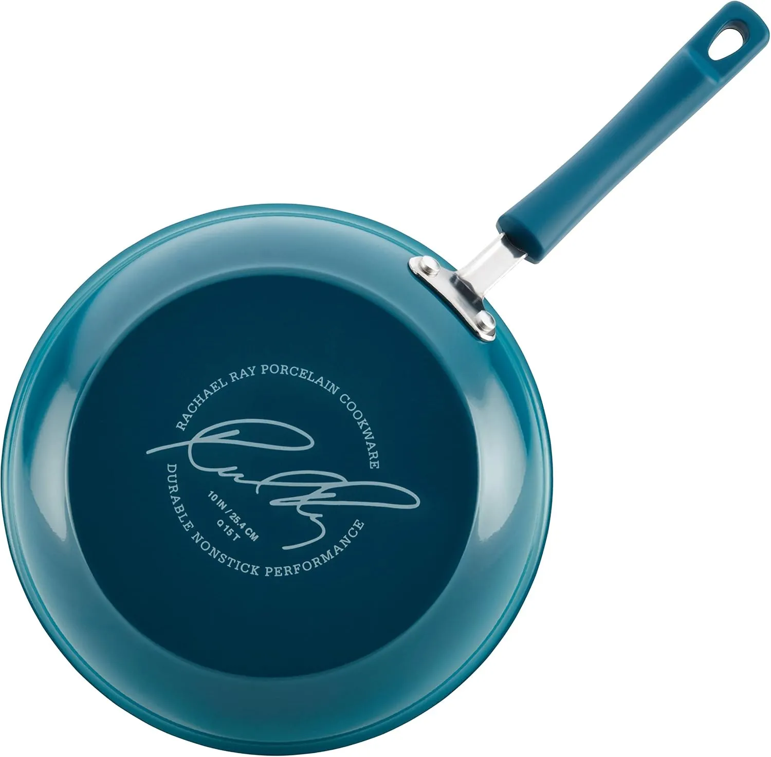 Rachael Ray Brights Nonstick Cookware Pots and Pans Set, 10 Piece, Marine Blue