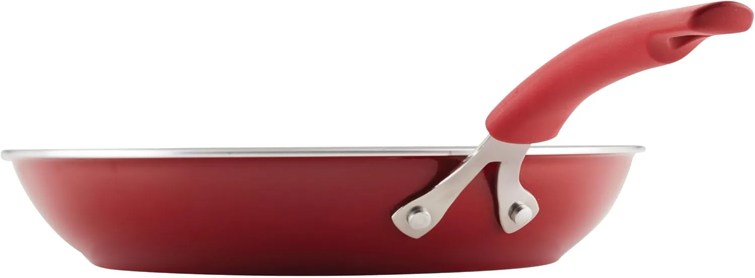 Rachael Ray Cook   Create Nonstick Frying Pan/Skillet, 12.5 Inch, Red