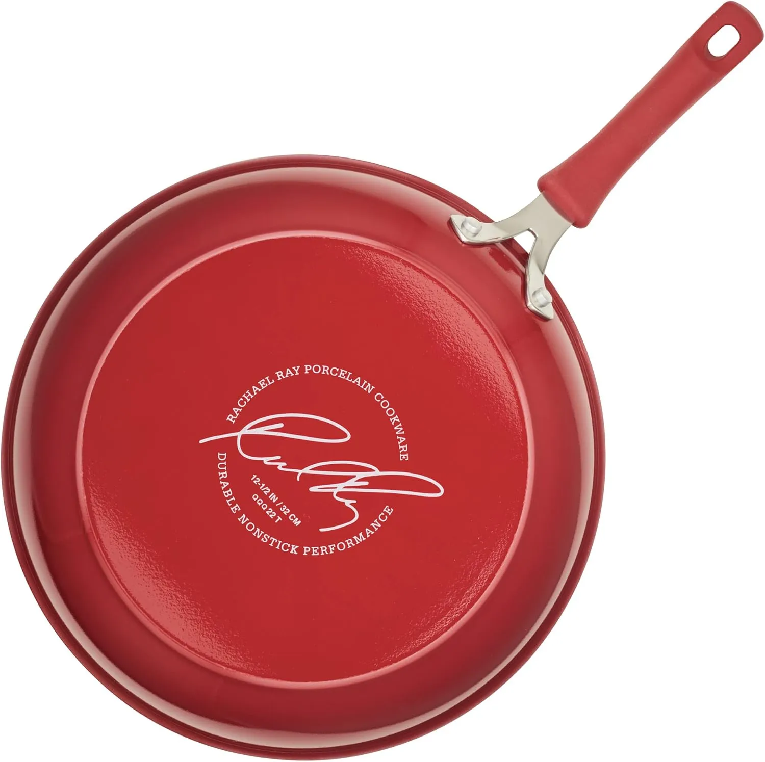 Rachael Ray Cook   Create Nonstick Frying Pan/Skillet, 12.5 Inch, Red