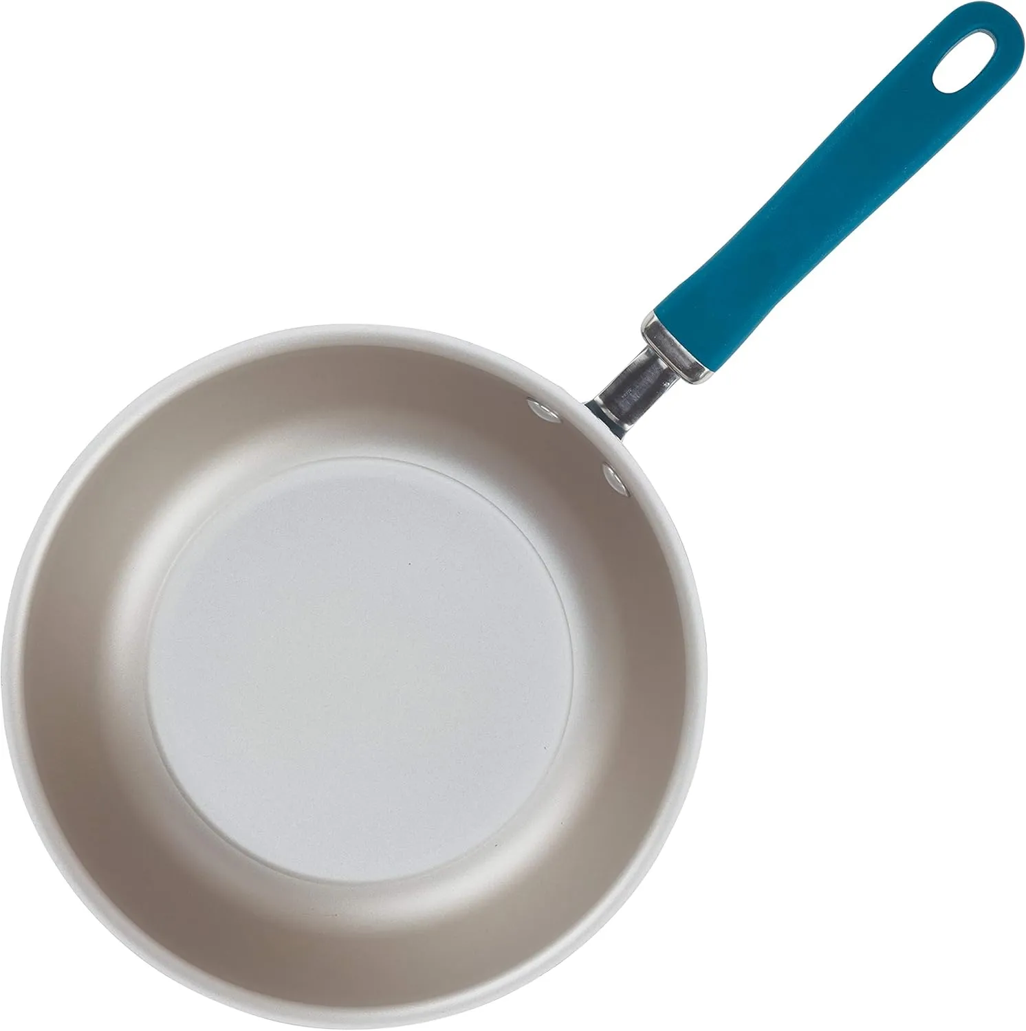 Rachael Ray Create Delicious Nonstick Saute/All Purpose Pan with Lid, 3 Quart - Teal Shimmer, teal shimmer blue