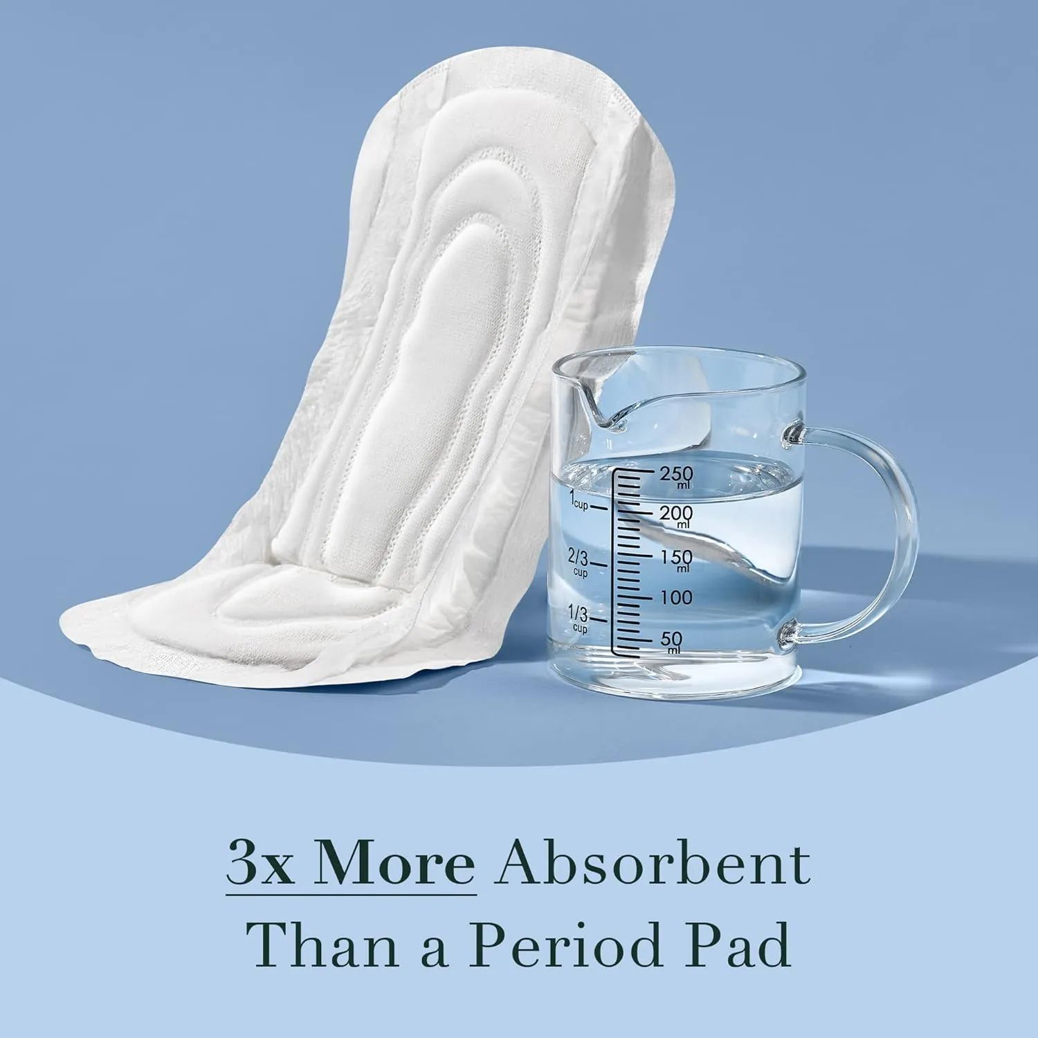 Rael Incontinence Pads for Women, Organic Cotton Cover, Postpartum Essential, Heavy Absorbency, Bladder Control, 4-Layer Core with Leak Guard Technology, Long Length (Moderate, 60 Count)