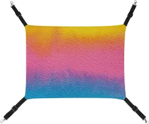 Rainbow The Same Fantastic Color Hanging Cat Bed Soft Breathable Pet Hammock for Cage Pet Sleeper for Kitten Ferret Puppy Rabbit
