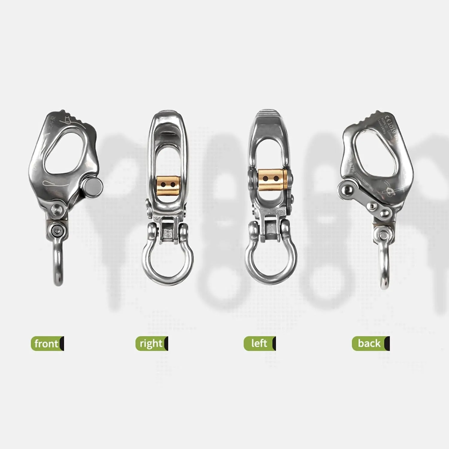 Rappel Rock Climbing Rescuing Belay Device Downhill Equipment Heavy Duty Stainless Steels Climb Descender Rigging Plate