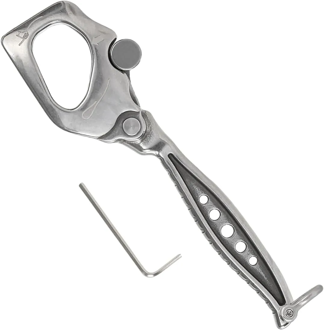 Rappel Rock Climbing Rescuing Belay Device Downhill Equipment Heavy Duty Stainless Steels Climb Descender Rigging Plate