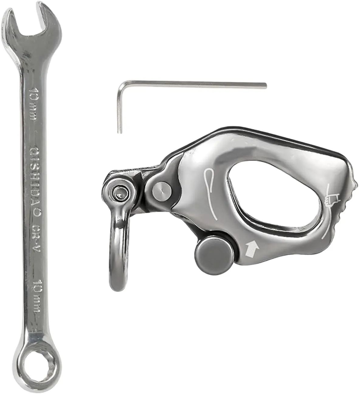 Rappel Rock Climbing Rescuing Belay Device Downhill Equipment Heavy Duty Stainless Steels Climb Descender Rigging Plate