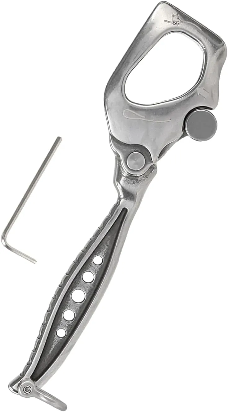Rappel Rock Climbing Rescuing Belay Device Downhill Equipment Heavy Duty Stainless Steels Climb Descender Rigging Plate
