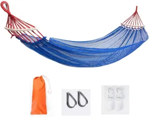 Recreation Anti-Rollover Ice Silk Hammock Breathable Foldable Hammock Swing Bed,for Travel Camping Hiking, and The Beach,Includes Carrying Bag Gifts for Hikers