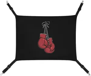 Red Boxing Gloves Hanging Cat Bed Soft Breathable Pet Hammock for Cage Pet Sleeper for Kitten Ferret Puppy Rabbit
