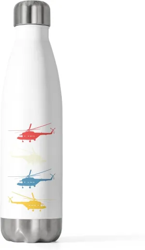 Retro Military Service Helicopters Aviator Tee Shirt Gift Cute Flying Aircraft Graphic Men Women T Shirt 20oz Insulated Bottle 20oz