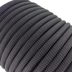 Ritafc Climbing Static Rope UIAA Rappelling Rope 11mm 100FT Static Line Nylon Kern Mantle Rope for Rock Climbe, Mountain Tree Climb, Hauling, Rescue Equipment