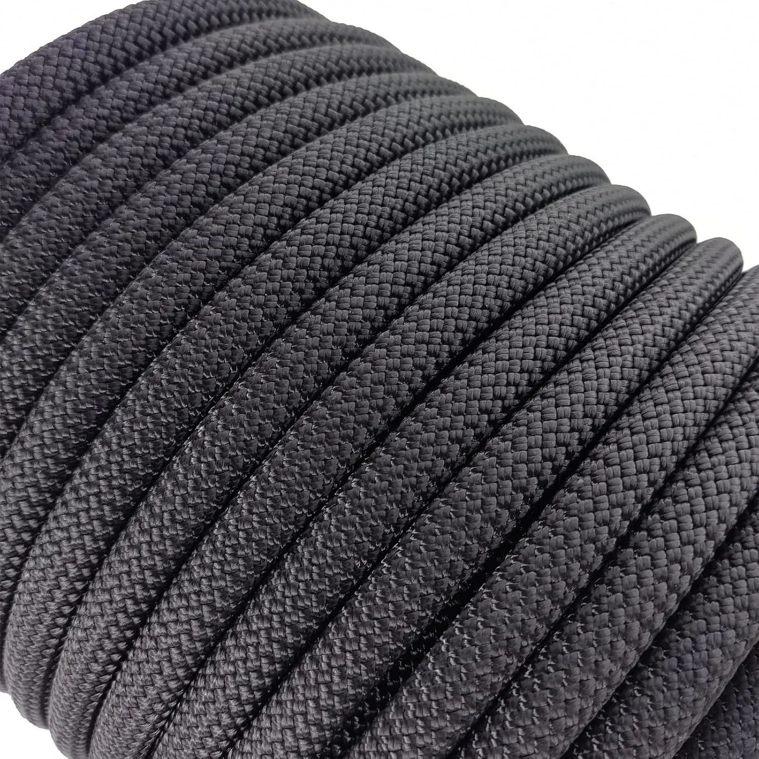 Ritafc Climbing Static Rope UIAA Rappelling Rope 11mm 100FT Static Line Nylon Kern Mantle Rope for Rock Climbe, Mountain Tree Climb, Hauling, Rescue Equipment