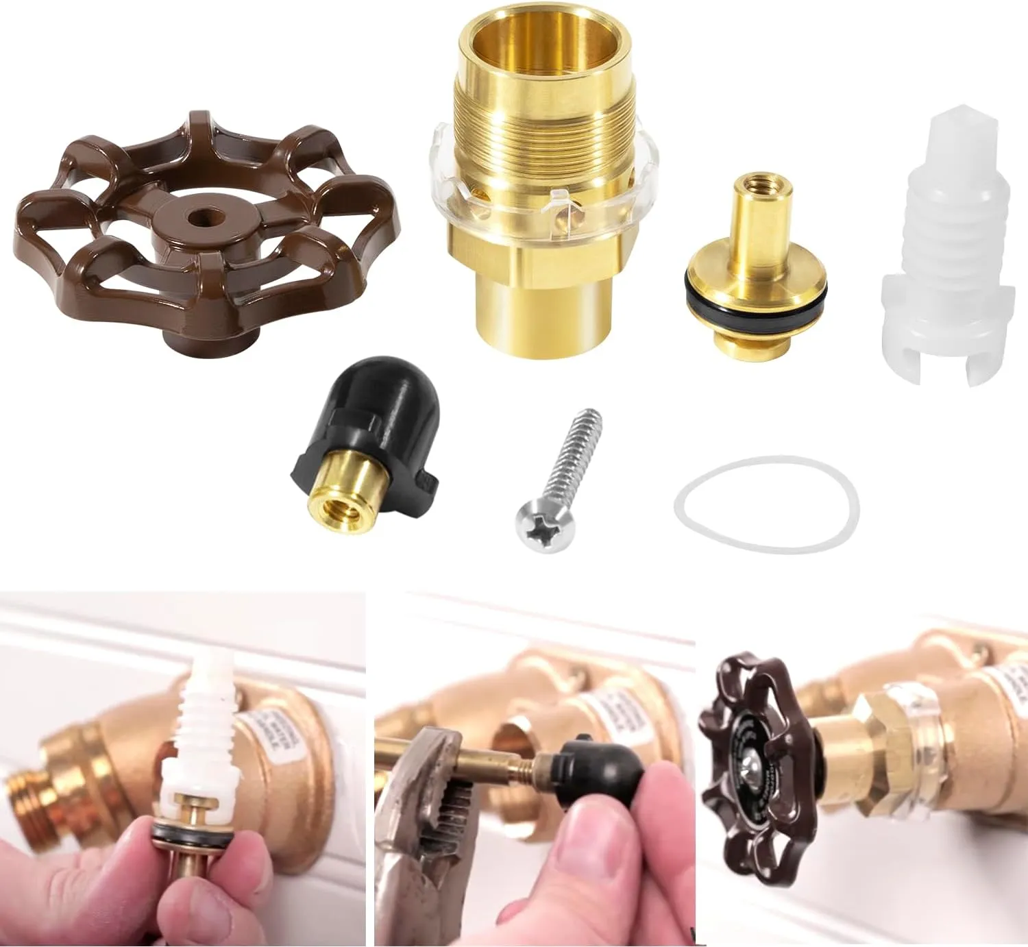RK-25 Repair Kit For Woodford Model 20 25 27 Repair Kit Outdoor Wall Faucet Repair Kit with Handle