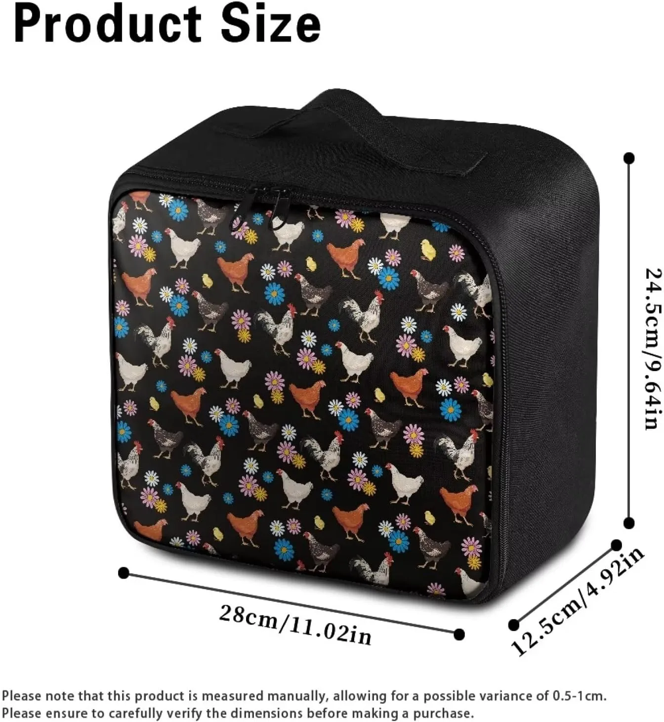 Rnyleeg First Aid Bag Empty Travel Medicine Pouch Organizer Farmhosue Portable First Aid Kit Basic Outdoor Essentials Survival Kit Chicken Daisy