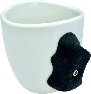 ROCK CLIMBING MUG - Ergonomic pinch grip design for climbers, unique bouldering gift and climbing cup for indoor training, durable climber mug for grip strength enthusiasts - Black