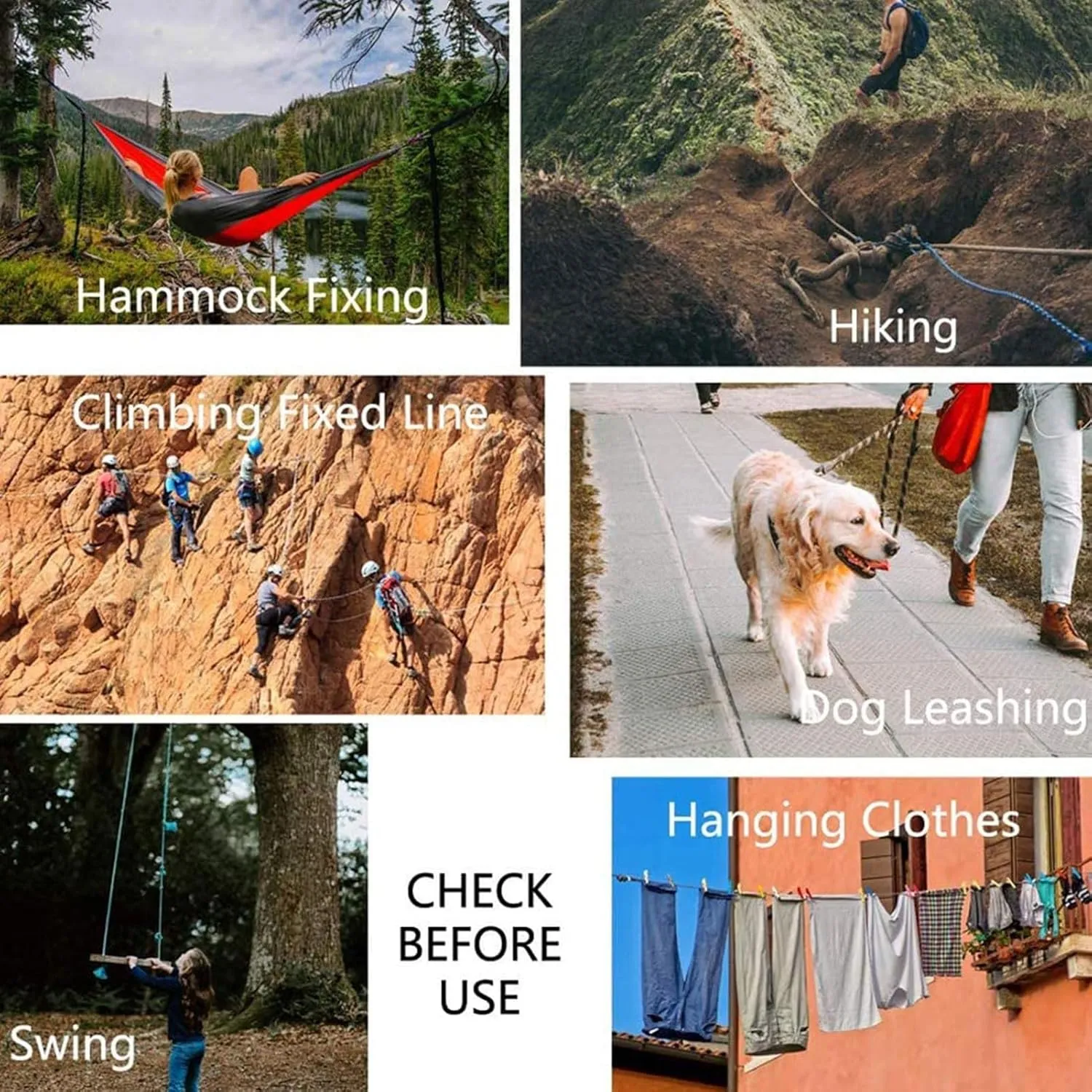 Rock Climbing Rope, Climbing Rope Outdoor Static Rock Climbing Rope Heavy Duty Safety Rope Fire Escape Rappel Rope for Fu Training
