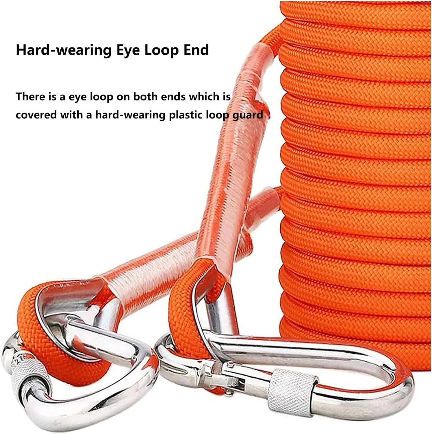 Rock Climbing Rope, Climbing Rope Outdoor Static Rock Climbing Rope Heavy Duty Safety Rope Fire Escape Rappel Rope for Fu Training