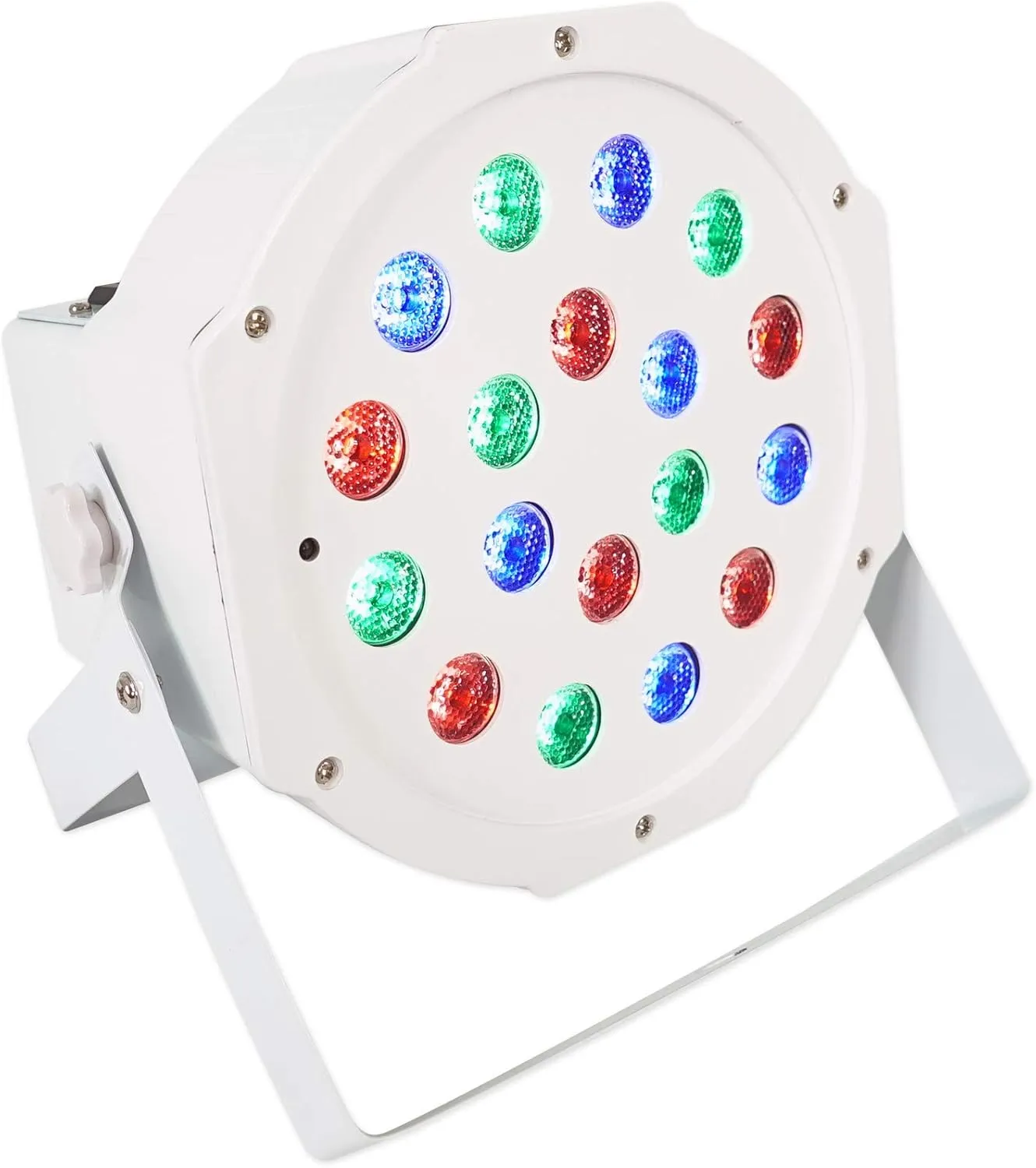 Rockville BATTERY PAR 50 White Rechargeable LED DMX Wash Light, Wireless Control, Long Battery Life, Bright Output, Perfect for DJs and Event Lighting
