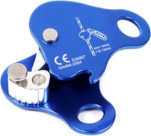 Rope Grab, Movable Self Locking Rope Grab Outdoor Climbing Mountaineering Rope Ascender Fall Protection for Aerial Work Protector