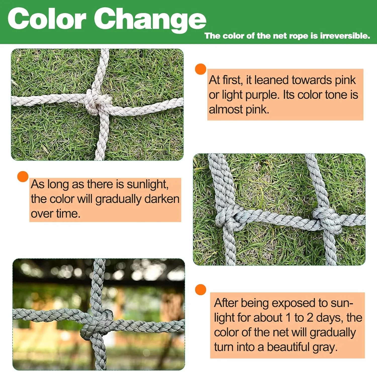 Rope Heavy Duty Net Safety Net Rope Climbing Net,Fence Stairs Balcony Railings Garden Playground Protection Playground Play Safety Net Outdoor Climbing Cargo Net(Size:2Mx4M(6.6FTx13.1FT))