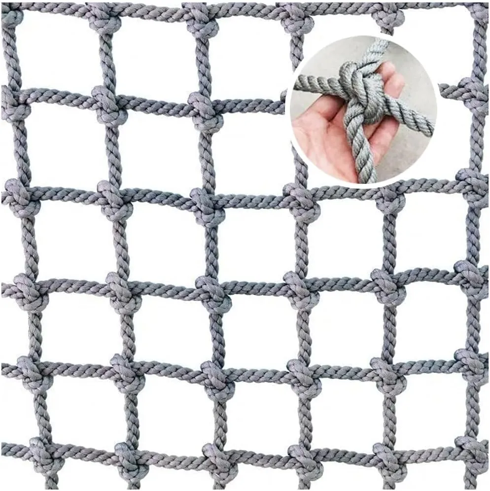 Rope Net Climbing Net for Kids Adult Playground Tree Nylon Play Giant Mesh Heavy Duty Cargo Toddler Climbing Climb Net Netting Nets for Adults Outdoor Swing Set Swingset Ladder Toys(12mm-12cm,1X10m/3.